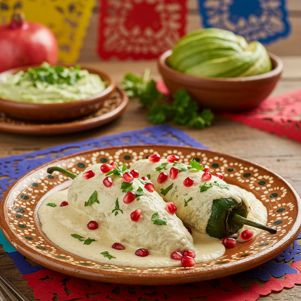 1_chiles_en_nogada_la_bandera_en_tu_plato_ chiles en nogada Septiembre imagen