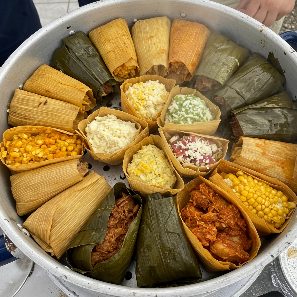 4_tamales_variados_el_abrazo_clido_de_la_cocina_mexicana_ tamales imagen