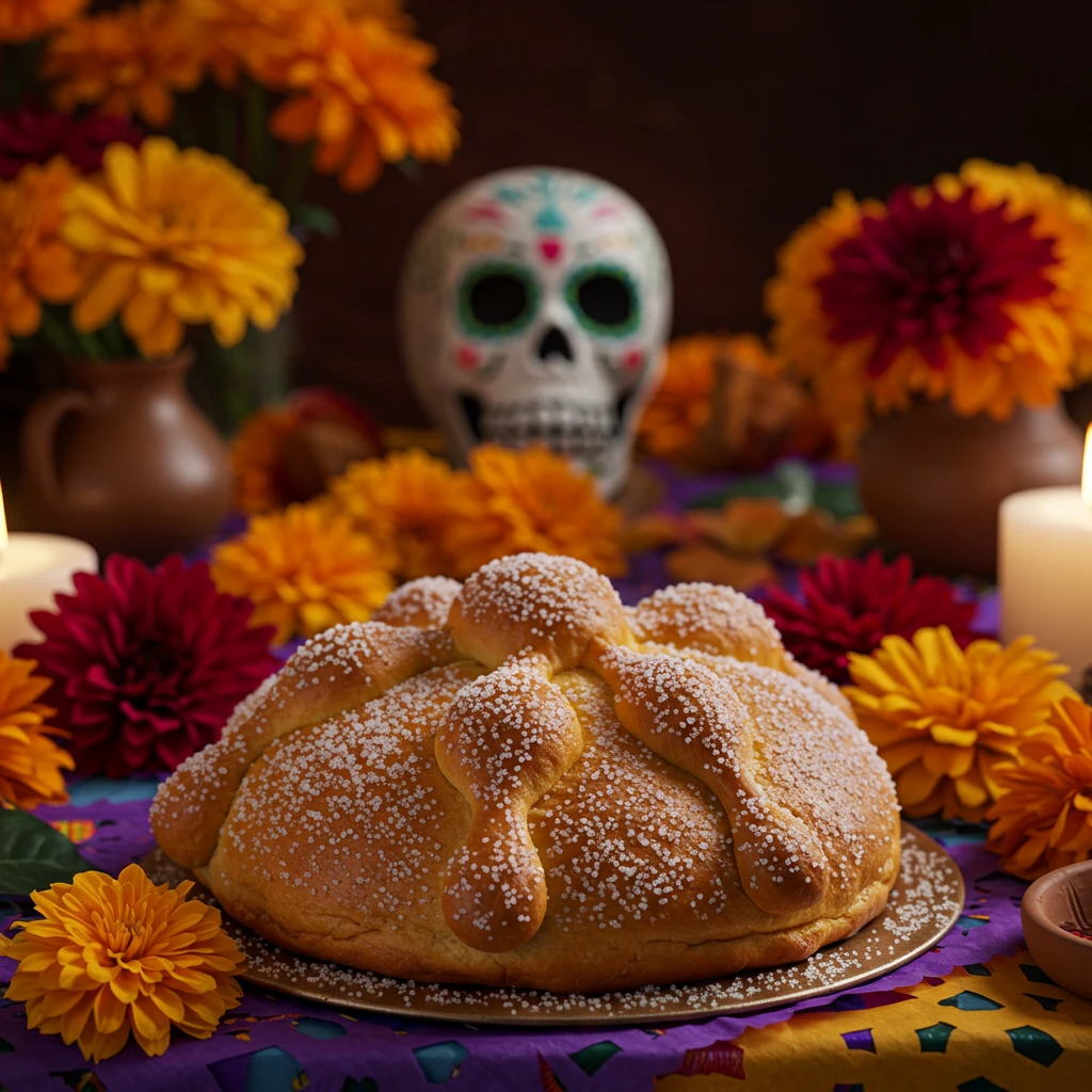 pan de muerto comidas tradicionales de octubre