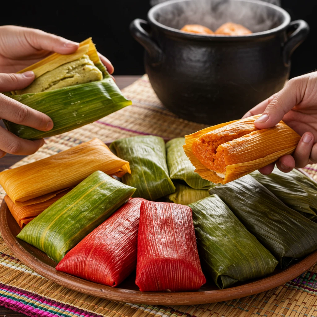 imagen de tamales comida de octubre