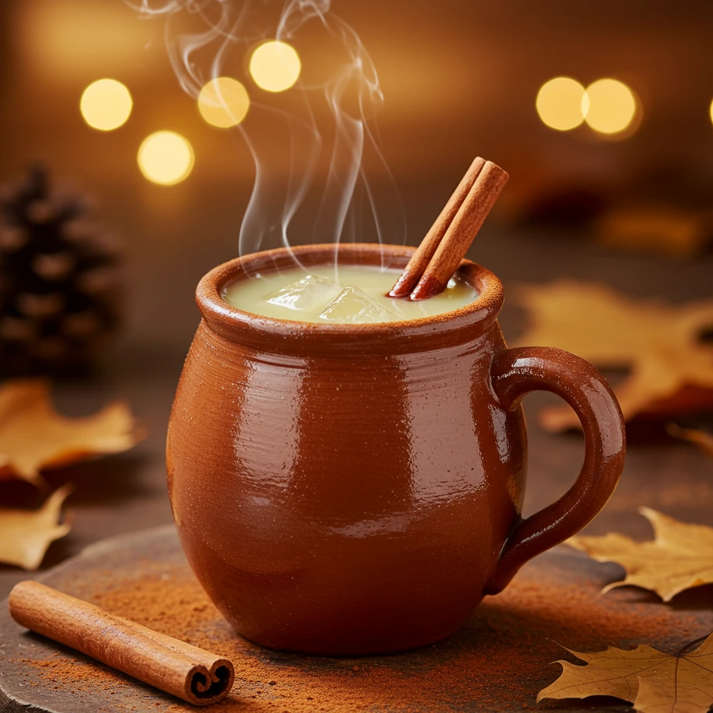 imagen de atole comida de octubre tradicional